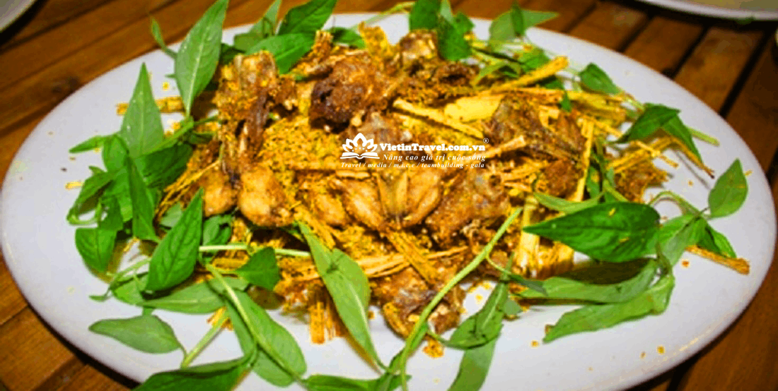 Chuột đồng chiên sả ớt