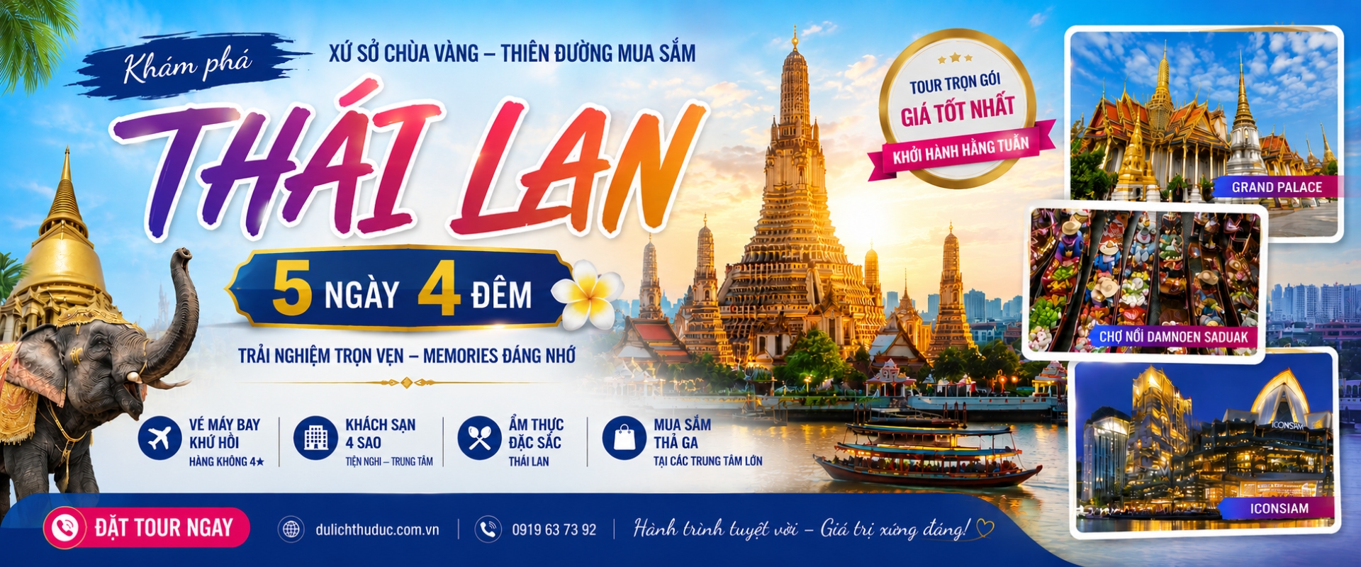 Tour Thai Lan 5 ngay 4 dem